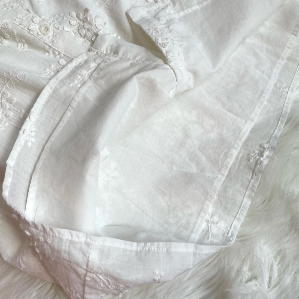 O.P.T. Small White Ethereal FloralEmbroidered Cap Sleeve Mini Dress NWT - Picture 5 of 8